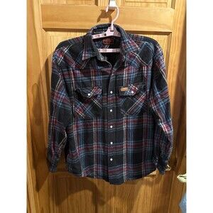Five Brother XL- reg Pearl snap thick flannel
